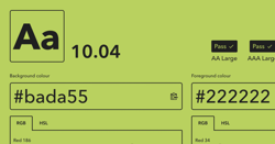 Colour Contrast Checker preview